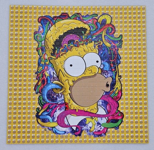 Homer Simpson Blotter Art
