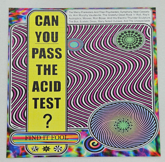 Can You Pass The Acid Test? Blotter Art