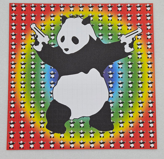 Banksy Panda Blotter Art