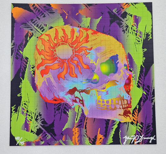 Skully Delic by Jess P. Dunmyer Blotter Art