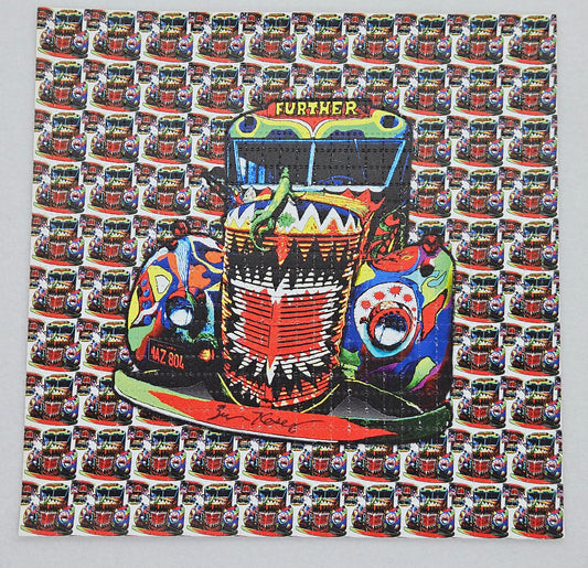 Further Bus by Zane Kesey (signed) Blotter Art