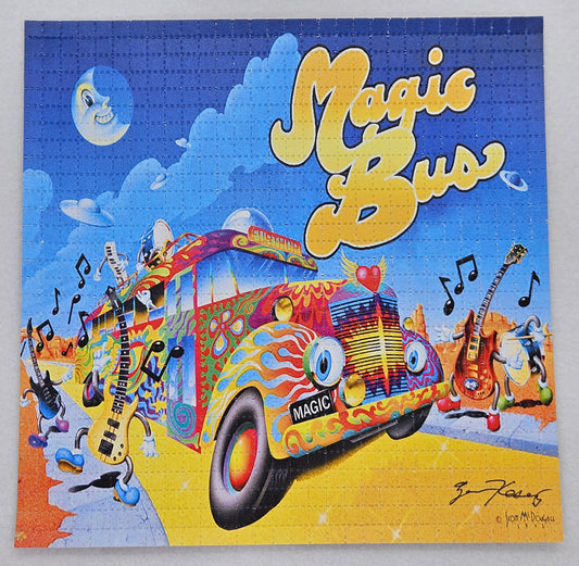 Magic Bus by Zane Kesey (signed) Blotter Art