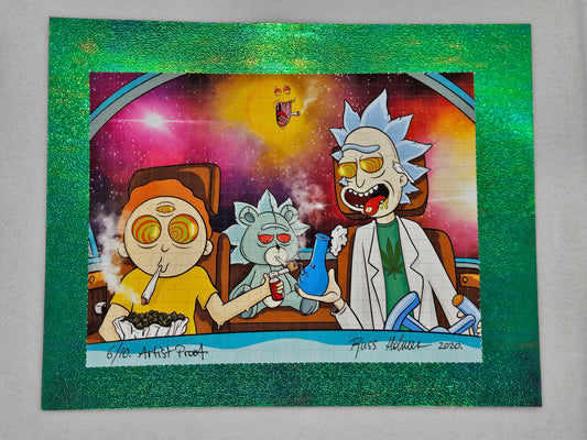 Rick and Morty (AP #6/10) by Overdosed Art Blotter Art